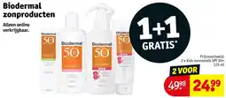 Kruidvat Biodermal zonproducten aanbieding