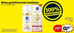 Kruidvat Nivea gezichtsserum luminous aanbieding
