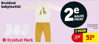 Kruidvat Kruidvat babytextiel aanbieding