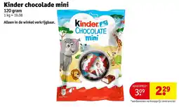 Kruidvat Kinder chocolade mini aanbieding