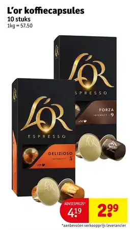 Kruidvat L'or koffiecapsules aanbieding