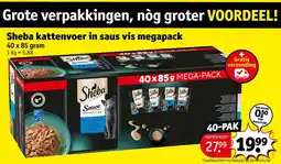 Kruidvat Sheba kattenvoer in saus vis aanbieding