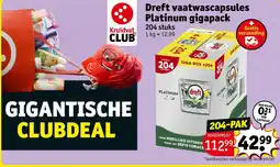Kruidvat Dreft vaatwascapsules platinum gigapack aanbieding