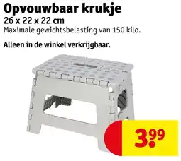 Kruidvat Opvouwbaar krukje aanbieding