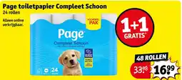 Kruidvat Page toiletpapier Compleet Schoon aanbieding