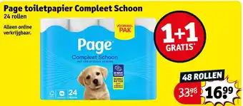 Kruidvat Page toiletpapier Compleet Schoon aanbieding