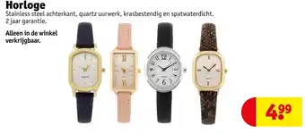 Kruidvat Horloge aanbieding