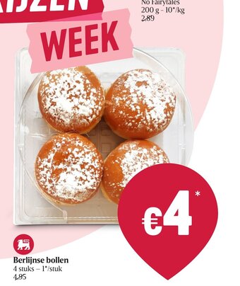 Delhaize Berlijnse bollen 4 stuks aanbieding