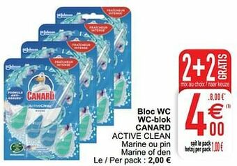 Cora Bloc wc wc-blok canard active clean aanbieding