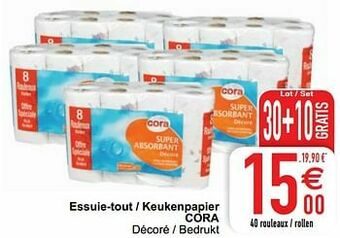 Cora Essuie-tout - keukenpapier cora aanbieding
