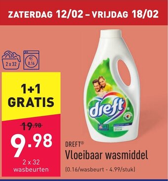 ALDI Vloeibaar wasmiddel aanbieding