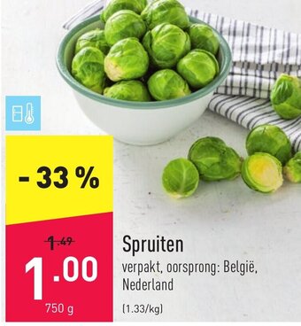 ALDI Spruiten 750g aanbieding
