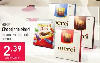 ALDI Chocolade merci 200g aanbieding