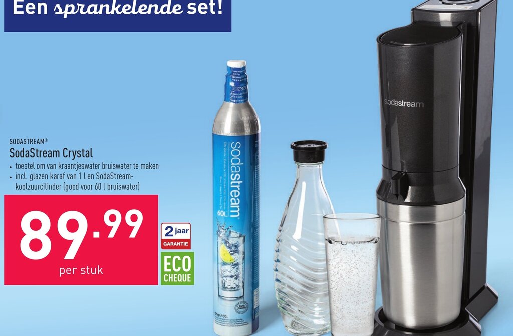 Sodastream crystal promotie bij ALDI