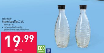 ALDI Glazen karaffen, 2 st. aanbieding