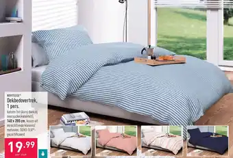 ALDI Dekbedovertrek, 1 pers 140 x 200cm aanbieding