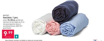 ALDI Hoeslaken, 1 pers 90 x 200cm aanbieding