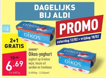 ALDI Oikos-yoghurt aanbieding