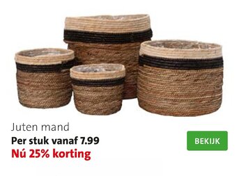 Intratuin Juten mand aanbieding