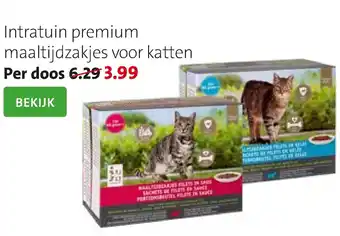 Intratuin Premium maaltijdzakjes voor katten aanbieding