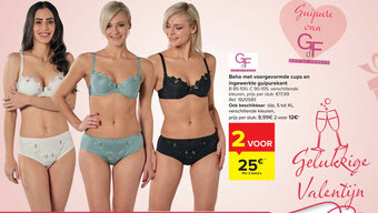 Hyper Carrefour Beha met voorgevormde cups en ingewerkte guipurekant aanbieding