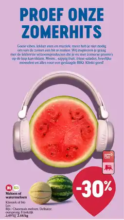 Delhaize Meloen of watermeloen aanbieding