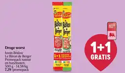 Delhaize Droge worst Justin Bridou Le Bâton de Berger aanbieding