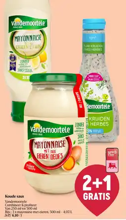 Delhaize Koude saus Vandemoortele aanbieding