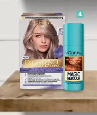 Hyper Carrefour Gamma haarkleuringen excellence creme en magic retouch l'oreal paris aanbieding
