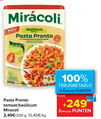 Pasta pronto tomaat/basilicum miracoli