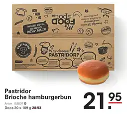 Sligro Pastridor brioche hamburgerbun aanbieding