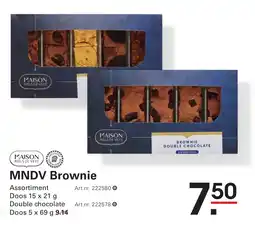 Sligro Mndv brownie aanbieding