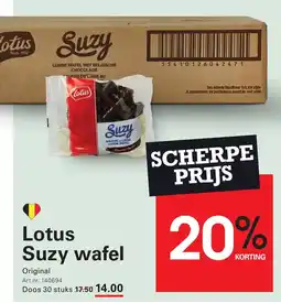 Sligro Lotus Suzy wafel aanbieding