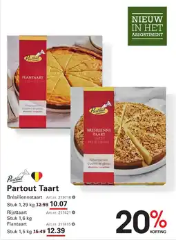Sligro Partout taart aanbieding