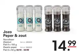Sligro Jozo peper & zout aanbieding