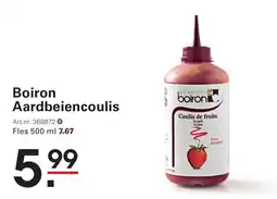 Sligro Boiron aardbeien coulis aanbieding
