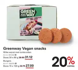 Sligro Greenway Vegan snacks aanbieding