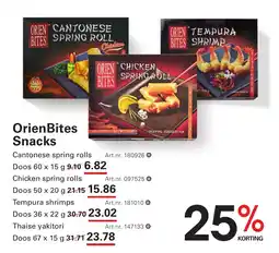 Sligro OrienBites snacks aanbieding
