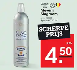Sligro Meyerij slagroom aanbieding