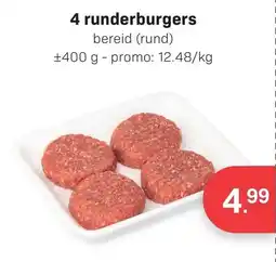 Bon Ap 4 runderburgers aanbieding