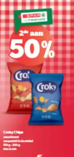 Spar Croky chips aanbieding