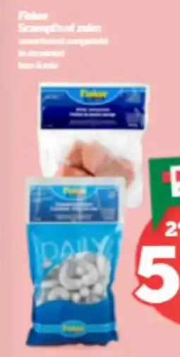 Spar Fisker scampi's of zalm aanbieding