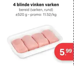 Bon Ap 4 blinde vinken varken aanbieding