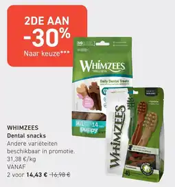 Tom&Co Whimzees dental snacks aanbieding