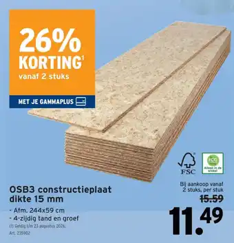 OSB3 constructieplaat