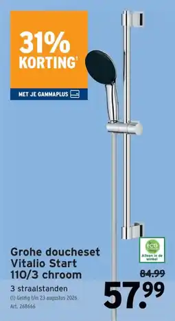 GAMMA Grohe doucheset Vitalio Start aanbieding