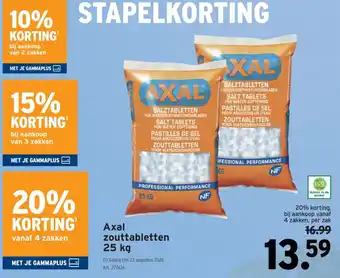 GAMMA Axal zouttabletten aanbieding