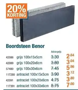 Cevo Boordsteen Benor aanbieding