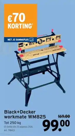 GAMMA Black+decker workmate wm825 aanbieding