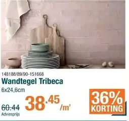 Cevo Wandtegel tribeca aanbieding